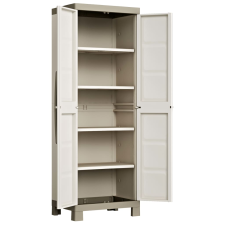 KETER Excellence bézs és tópszínű tárolószekrény polcokkal 182 cm (46639) bútor