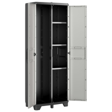 KETER Gear fekete és szürke többcélú tárolószekrény 182 cm (46638) bútor