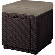 KETER KETER CUBE polyrattan kerti taburett - barna kerti bútor