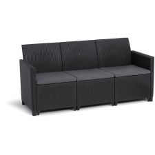 KETER Lavice zahradní Marie 3 seater sofa, grafit kerti bútor