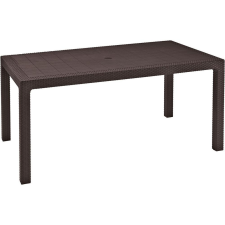 KETER melody polyrattan kerti asztal, 161 cm - barna kerti bútor
