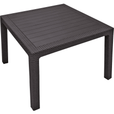 Keter melody quartted polyrattan kerti asztal, 95 cm - barna kerti bútor