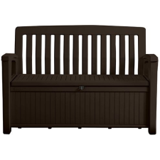 KETER PATIO műanyag kerti pad tároló funkcióval, barna – 140 cm () kerti bútor