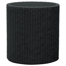 KETER Virágcserép CYLINDER L Antracit kerti dekoráció