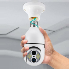 Kétlencsés E27 foglalatba rögzíthető WiFi Smart IP biztonsági kamera megfigyelő kamera