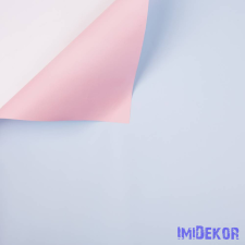 Kétoldalas fólia tekercs 58cm x 10m - Rózsaszín / Kék dekorációs kellék