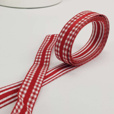  Kétoldalas textil szalag 1,5cm*2m piros szalag, masni