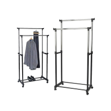  Kétrészes ruhafogas kerekes szekrénnyel - praktikus tárolás, könnyű mozgatás, praktikus ruhafogas bútor