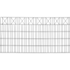  Kétrudas  hálós dekor-kerítéspanel  X-sor  antracit  100 x 200 cm