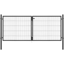  Kétszárnyú kapu  Classic egyrudas panelkitöltés antracit 150 cm x 300 cm kerti bútor