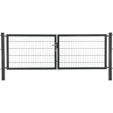  Kétszárnyú kapu  Premium  kétrudas panelkitöltés  antracit  120 x 300 cm kerti bútor
