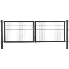 Kétszárnyú kapu Premium kétrudas panelkitöltés horganyzott 160 x 300 cm kerti bútor