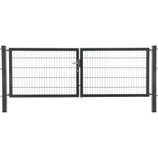  Kétszárnyú kapu Premium  kétrudas panelkitöltés horganyzott 200 cm x 300 cm kerti bútor