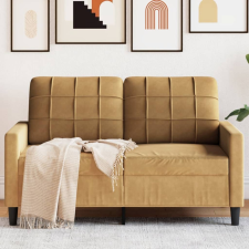  kétszemélyes barna bársony kanapé 120 cm bútor