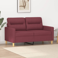  kétszemélyes bordó szövet kanapé 120 cm bútor