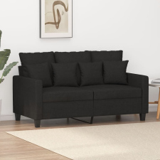  kétszemélyes fekete szövetkanapé 120 cm bútor