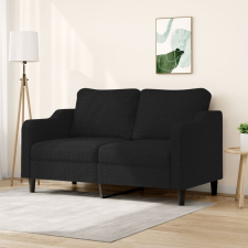  kétszemélyes fekete szövetkanapé 140 cm bútor