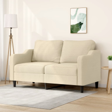  kétszemélyes krémszínű szövetkanapé 140 cm bútor