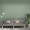  Kétszemélyes világosszürke szövet kanapéágy
