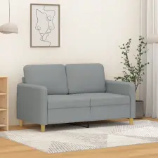  kétszemélyes világosszürke szövetkanapé 120 cm bútor