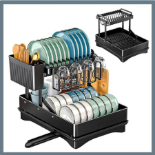  Kétszintes edényszárító, csepegtető holm8407 konyhai eszköz