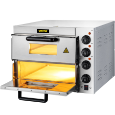 Kétszintes elektromos pizzasütő 3000W pizzasütő