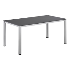 Kettler KETTLER CUBIC / KETTALUX alumínium étkezőasztal 160×90 cm – ezüst váz / antracit lap kerti bútor