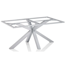  KETTLER X-LEG alumínium asztalváz 160×95 cm – ezüst bútor