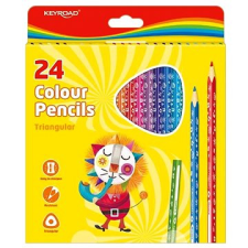 KeyRoad háromszög 24 színű színes ceruza