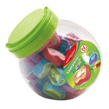 KeyRoad Hegyező 1 lyukú fedeles 72 db/display Keyroad Seed vegyes színek hegyező