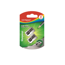 KeyRoad Hegyező 1 lyukú fém 2 db/bliszter Metal (KR971681) (KR971681) hegyező