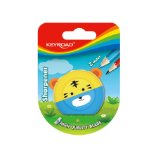 KeyRoad Hegyező, 2 lyukú, 1 db/bliszter, Keyroad Speedy Snail, vegyes színek hegyező
