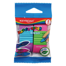 KeyRoad Radír, PVC mentes 2 db/bliszter Keyroad Elastic Touch vegyes színek radír