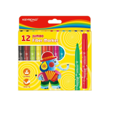 KeyRoad Rostirón, filctoll készlet 5mm 12 db/bliszter Keyroad Jumbo vegyes színek filctoll, marker