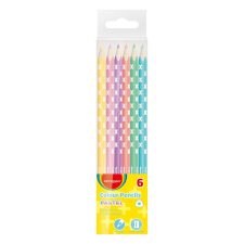 KeyRoad Színes ceruza készlet háromszögletű 6 db/bliszter Keyroad Pastel pasztell színek színes ceruza
