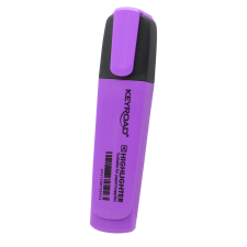 KeyRoad Szövegkiemelő vágott hegyű, lapos test Keyroad Fluo neon lila filctoll, marker