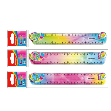 KeyRoad Vonalzó 20 cm, flexibilis Keyroad Flex Draw színátmenetes vonalzó