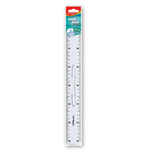 KeyRoad Vonalzó 30 cm, kétoldalt skálázott, fogantyús Keyroad vonalzó