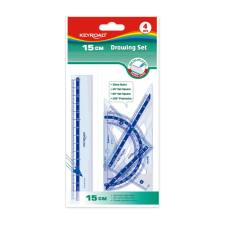 KeyRoad Vonalzó készlet 15 cm, 4 db/bliszter Keyroad vonalzó