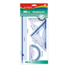 KeyRoad Vonalzó készlet 30 cm, 4 db/bliszter Keyroad vonalzó