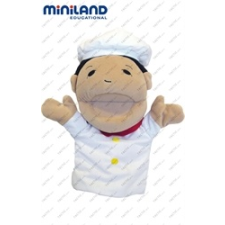Kézbáb, szakács figura, 30 cm nagy baba