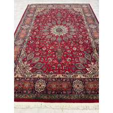  Kézi csomózású perzsa Tabriz  Bordós Narancs szőnyeg 354x245cm lakástextília