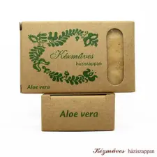  Kézműves prémium háziszappan, aloe vera, 80g szappan