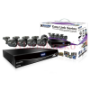 Kguard megfigyelőrendszer szett, EL421 DVR( 960H/100fps, Cloud, QR kód), +4db kamera (600TVL, 3,6mm, D&N, IR20m, IP66)