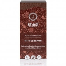 Khadi Növényi hajfesték - középbarna - 100g vitamin és táplálékkiegészítő