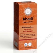 Khadi növényi hajfesték por - Természetes mogyoróbarna, 100 g hajfesték, színező