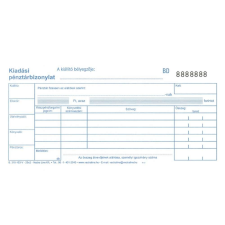 Kiadási pénztárbizonylat 25x2lapos b.318-103/v nyomtatvány