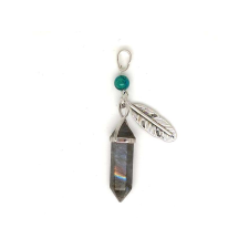  Kianit fazettált lencse 4x3mm medál