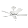 Kichler modern mennyezeti ventilátor kevlar matt fehér elsklf-kevlar-42-wht