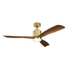 Kichler modern mennyezeti ventilátor ridley ii sárgaréz cseresznye elsklf-ridley2-52-nb